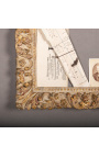 Large patinated gilt Regency style frame