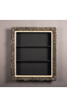 Groot frame in Regency-stijl met gepatineerde zwarte binnenplanken (kast)