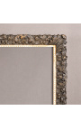 Large patinated black Regency style frame
