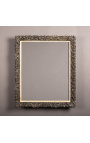 Large patinated black Regency style frame