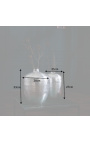 Zestaw 2 wazonów z kutego aluminium