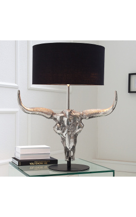 Contemporary &quot;Bull&quot; lamp in aluminum