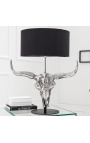 Contemporary "Bull" lamp in aluminum