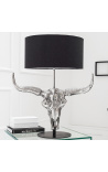 Contemporary Bull lamp in aluminum