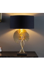 Samtida lampa "Ginkgo" gyllene aluminium