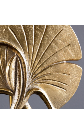 Contemporary lamp &quot;Ginkgo&quot; golden aluminum