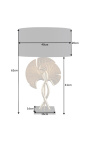 Samtida lampa "Ginkgo" gyllene aluminium
