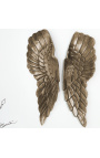 Large pair aluminum wall decoration "Angel wings"