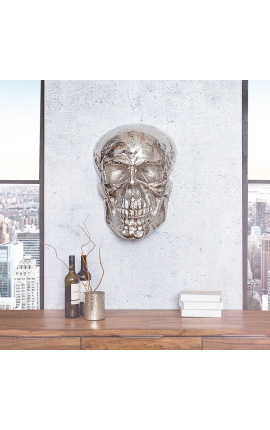 Gran decoración de pared de aluminio Skull