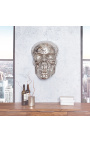 Grande décoration murale en aluminium "Crâne"