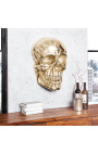 Large golden aluminum "Skull" wall decoration