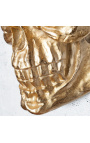 Large golden aluminum "Skull" wall decoration