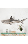 Large aluminum wall decoration Shark Left
