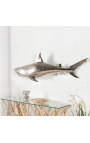 Grande decorazione murale in alluminio "Shark" Sinistra