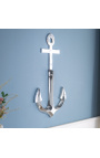 Marine anchor in aluminum for wall decoration