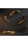 Set van 3 Koï vis aluminium mur decoratie
