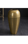 2 db arany alumínium kalapált váza készlet