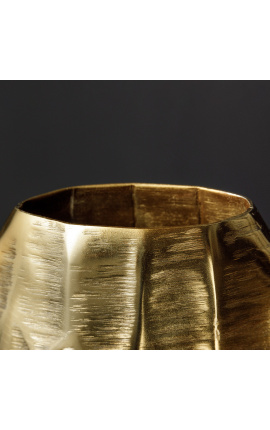 Органическая ваза из золотистого алюминия