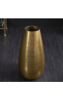 Komplet 2 wazonów z kutego aluminium w kolorze złotym