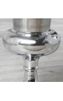 Grande vaso Medici in alluminio argentato 75 cm