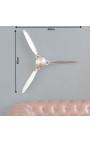 Avion propeller pentru decorarea peretelui din aluminiu - 60 cm