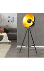 Floor lamp like a black and gold photo studio