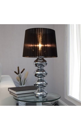 &quot;Jaymie&quot; table lamp in chromed metal