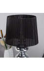 Lampada da tavolo "Jaymie" in metallo cromato