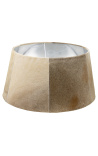 Beige cowhide lampshade 50 cm in diameter