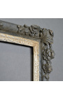 Patinated black Louis XIV style frame