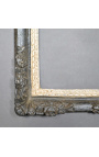 Patinated black Louis XIV style frame