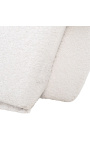 Großer Sessel "Ceos" mit Art Deco design corbeille in beige velvet
