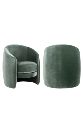 Кресло &quot;Гелиос&quot; дизайн 1970-х нефритовый зеленый