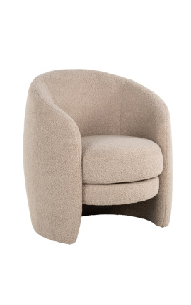 Armchair "Helios" design 1970-es curly taupe
