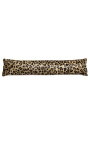 Cushion wedge door blocker in leopard printed cowhide