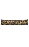 Cushion bloqueador de puerta de cuña en vaca impreso de leopardo