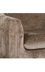 design 70. let "Ananke" židle v hnědém sametu
