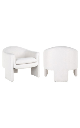 Židle &quot;Ananke&quot; design Rok 1970 Bílý sněhový krytý materiál