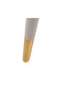 Eetstoel "Siara" ontwerp in beige velvet met gouden benen