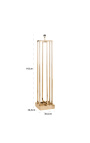 Floor lamp "Jay" geometric golden stainless steel