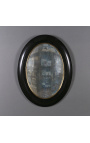 Set of 6 convex oval and round mirrors called "witch mirror"