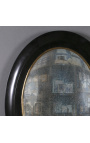 Set of 6 convex oval and round mirrors called "witch mirror"