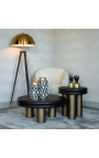 "Rene" floor lamp with gold metal shade