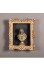 Рамка в стил Луи XIV "Монпарнас" с вътрешни рафтове (шкаф) в патинирано злато