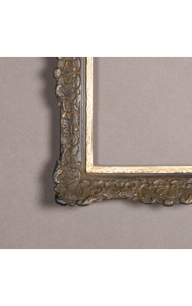 Patinated black Louis XIV style frame