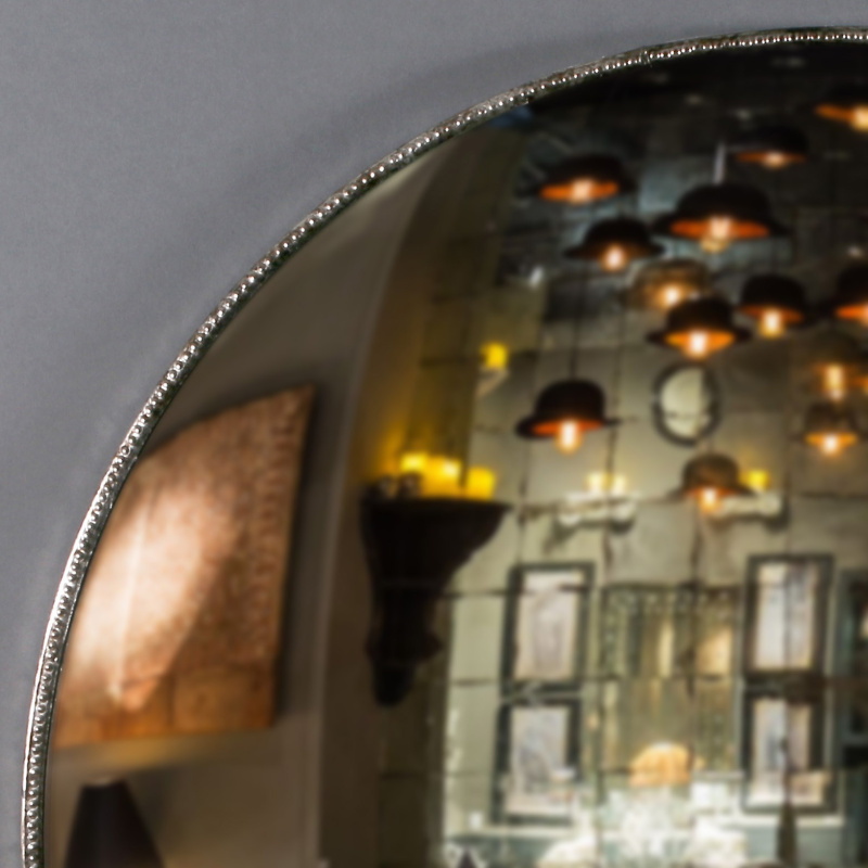 Miroir Rond Sorcière Convexe Noir - 13cm De Diamètre, Design Original CHEHOMA