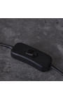 "I nærheden af Booni" rektangulære bordlampe i hvid marmor og sølv-farvet metal