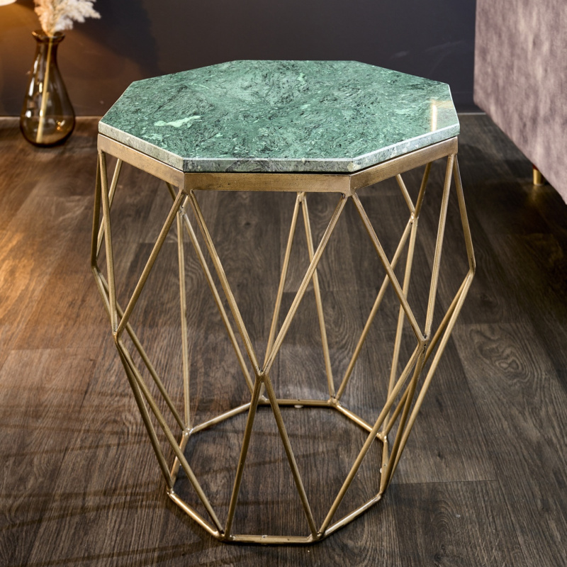 Octagon marble shop coffee table