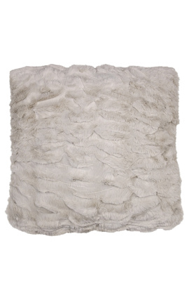 Cuscino rettangolare in lana grigio. Cuscini per divano lavabile
