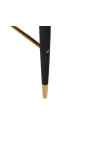 Designdesign "Siara" barstol i sort fløjl med guldben
